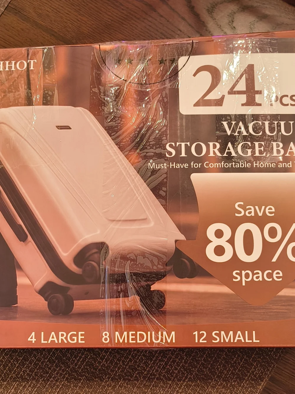 Vacuum Storage Bags - 24 Pack (Opened But Not Used)